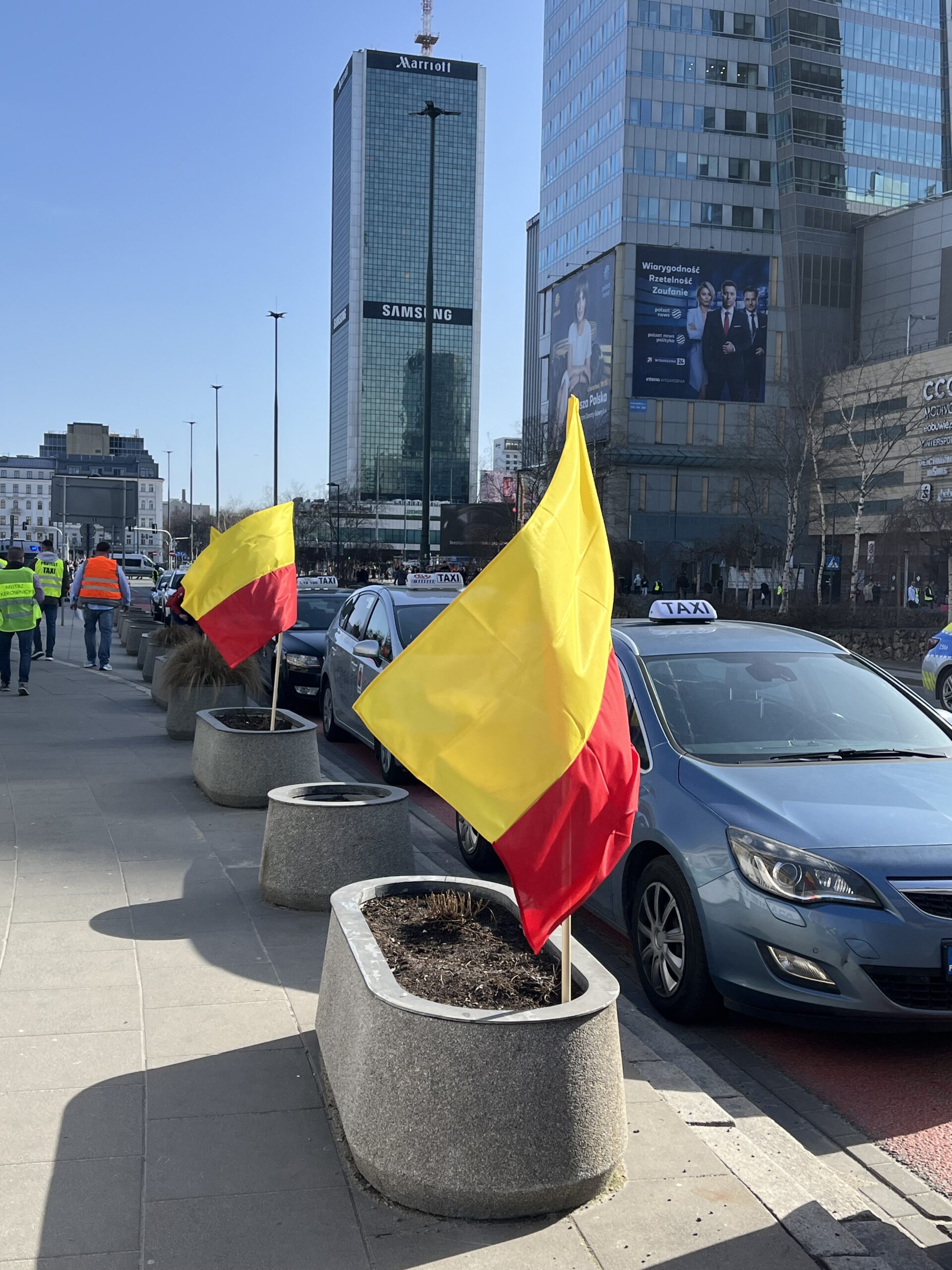 protest taksówkarzy