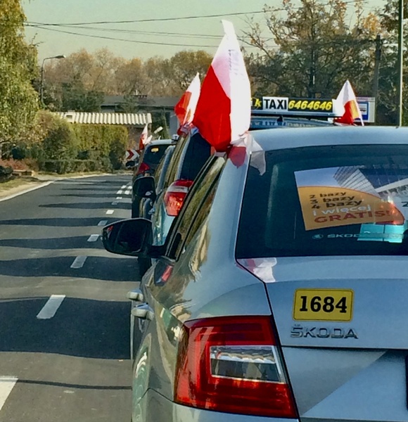 TAXI WARSZAWA protest