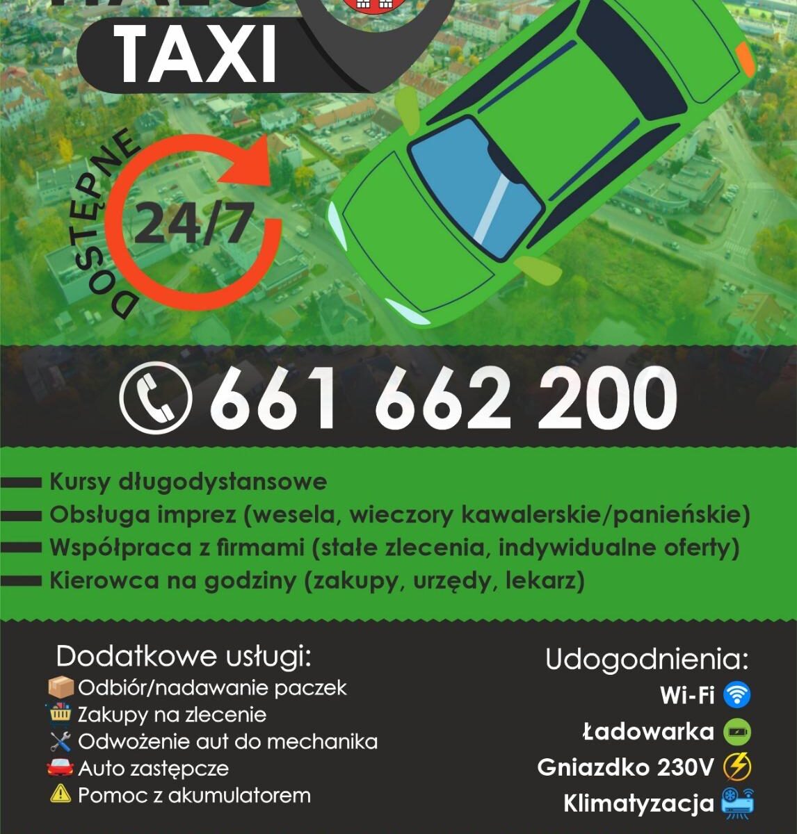 Halo Taxi Śrem - Taksówka 24/7 Śrem i okolice