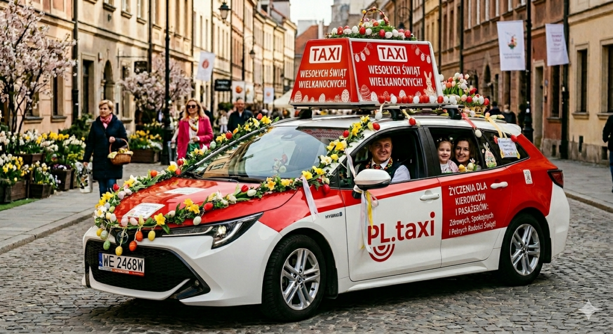 Wesołych Świąt Wielkanocnych życzy PL.taxi